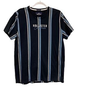Hollister Mens Size L Striped Cotton Short Sleeve T Shirt